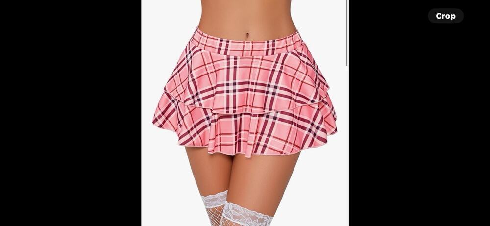 Avidlove Women's Pleated Skater Skirt Basic Casual High Waisted Ruffles Flared S